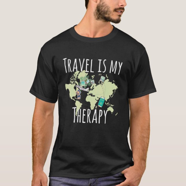 Reisen ist mein therapeutisches Grafik-Explorer-Er T-Shirt (Vorderseite)