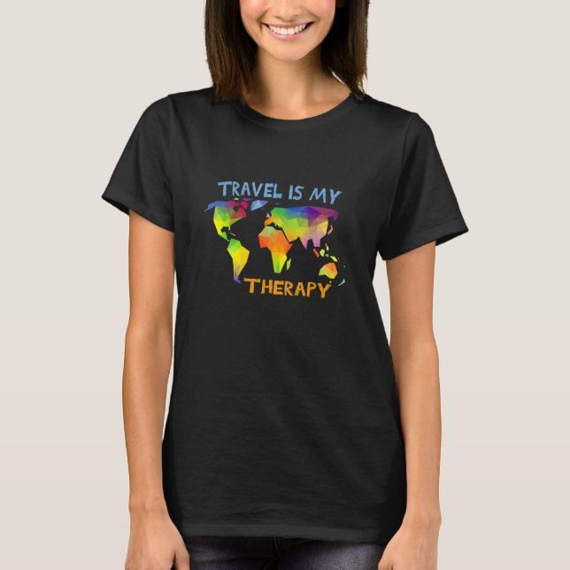 Reisen ist mein Therapiereisen-Backpacker T-Shirt (Vorderseite)