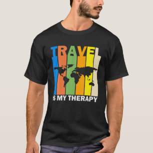 Reisen ist meine Therapie, lustiges Reisen T-Shirt