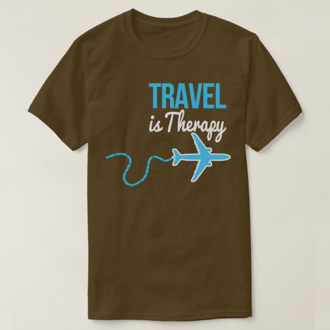 Reisen ist therapeutisch klassisch T-Shirt (Design vorne)