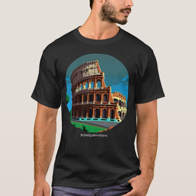 Reisen, Kolosseum, Rom, Benutzerdefinierter Text,  T-Shirt (Vorderseite)