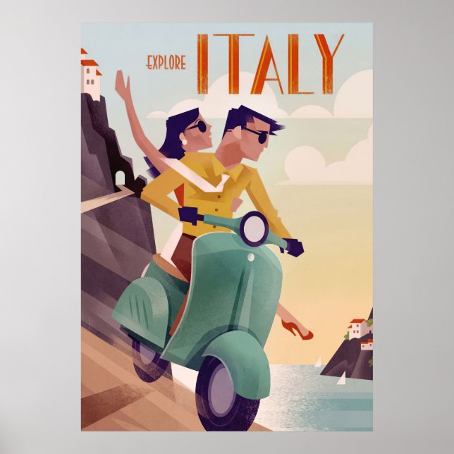 Reisen Kunst Entdecken Italien Poster (Vorne)