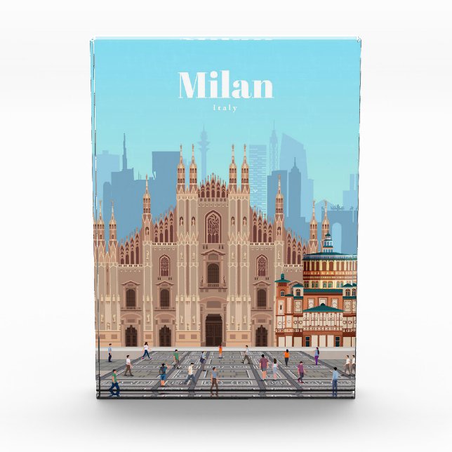 Reisen Kunst nach Mailand Italien Fotoblock (Vorderseite)
