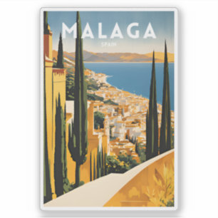 Reisen Malaga Spanien Aufkleber