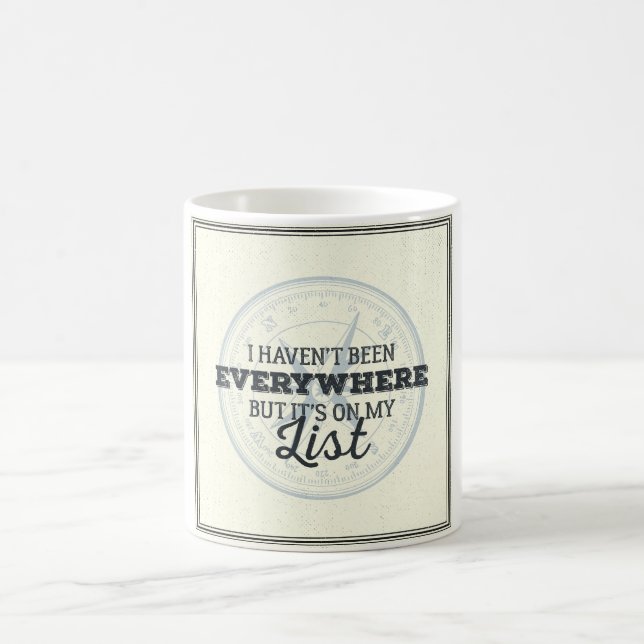 Reisen mehr motivierend Zitat der Kaffeetasse (Mittel)