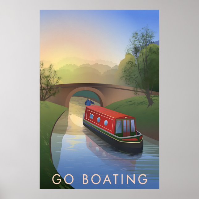 Reisen mit dem Boot Poster (Vorne)