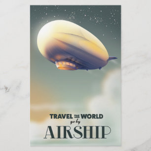 Reisen mit dem Flugzeug in die Welt Briefpapier