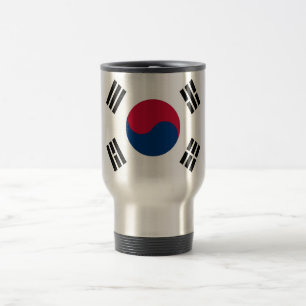 Reisen mit der Flagge Südkoreas Reisebecher