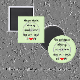 Reisen mit Ihrem Herzen inspirierend Magnet