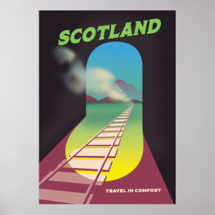 Reisen mit Komfort Schottland Poster