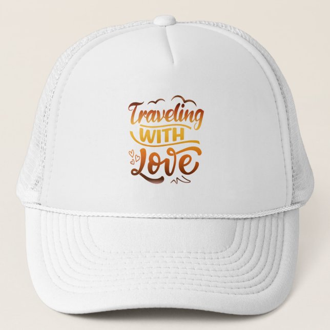 Reisen mit Liebe - Geschenke für Paare Truckerkappe (Vorderseite)