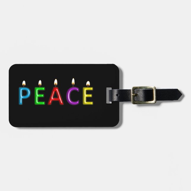 Reisen mit PEACE Gepäckanhänger (Vorderseite horizontal)
