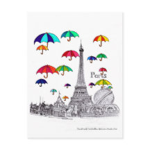 Reisen mit Regenschirmen