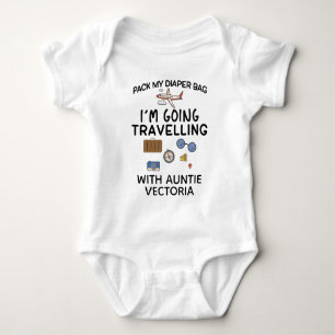 Reisen mit Tantchen Weltweit Niedlicher Reisende Baby Strampler