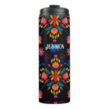 Reisen Mug mexikanisches florales Folk Art Thermal