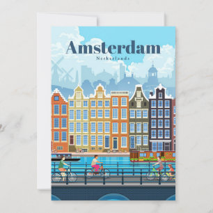 Reisen nach Amsterdam Dankeskarte