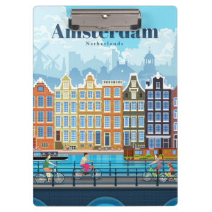 Reisen nach Amsterdam Klemmbrett
