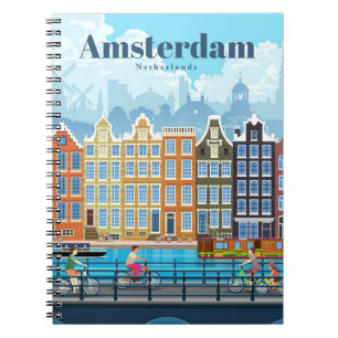 Reisen nach Amsterdam Notizblock