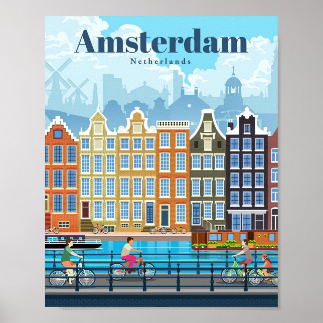 Reisen nach Amsterdam Poster (Vorne)