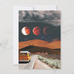 Reisen nach Art Long Travel Einladung
