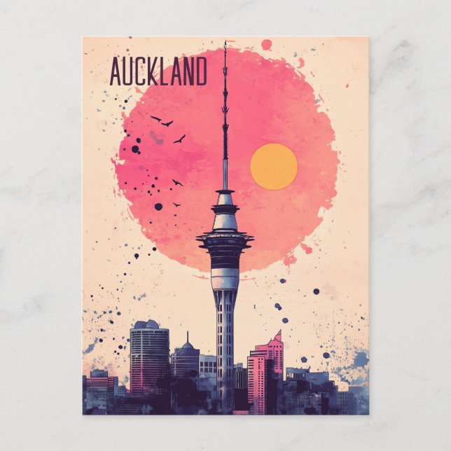 Reisen nach Auckland Neuseeland Postkarte (Vorderseite)