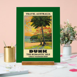 Reisen nach Australien, Great Barrier Reef, Acrylschild