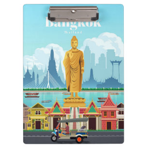 Reisen nach Bangkok Klemmbrett