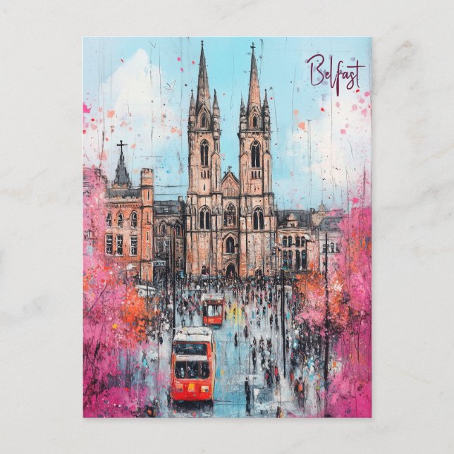 Reisen nach Belfast Nordirland Postkarte (Vorderseite)