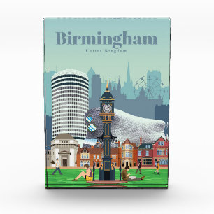 Reisen nach Birmingham Art Fotoblock
