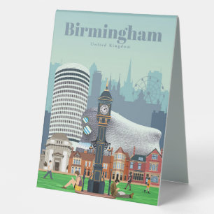 Reisen nach Birmingham Art Tischaufsteller