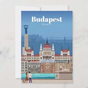 Reisen nach Budapest Kunst Dankeskarte