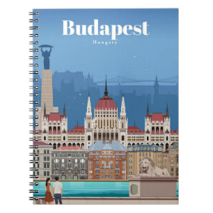 Reisen nach Budapest Kunst Notizblock