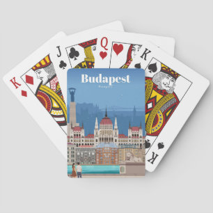Reisen nach Budapest Kunst Spielkarten