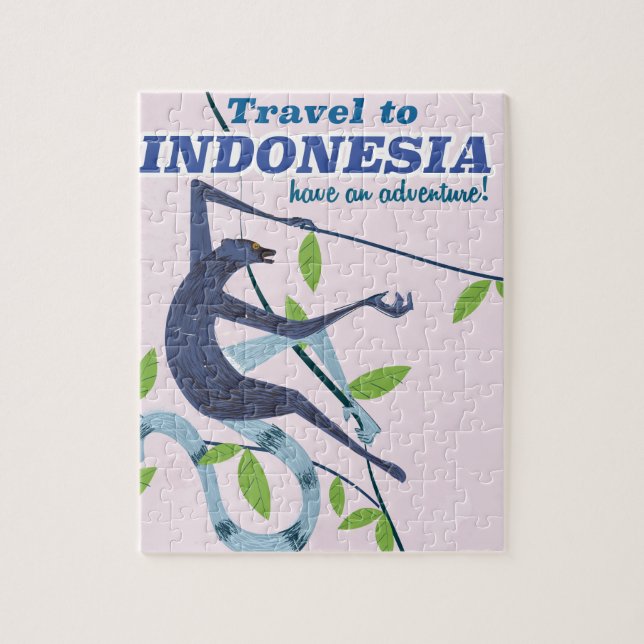 Reisen nach Indonesien - Affenreisedokument (Vertikal)