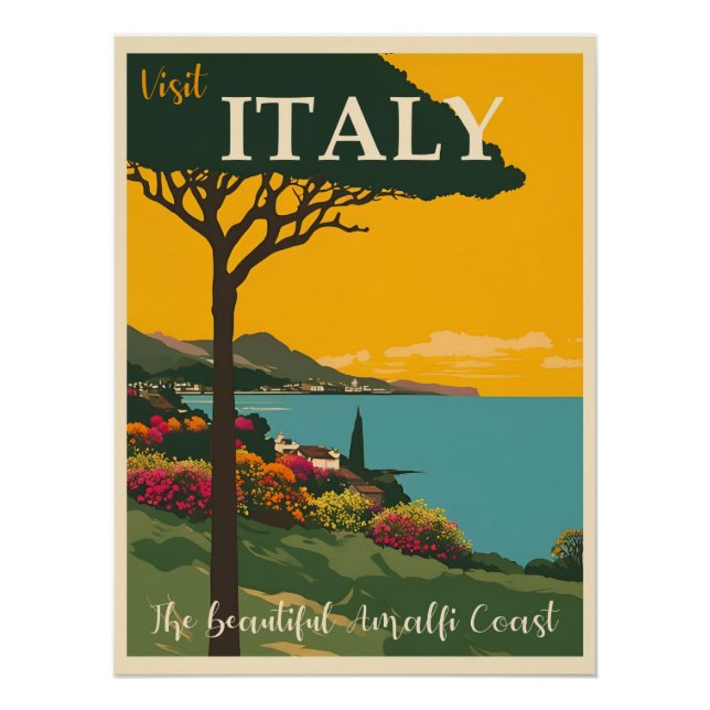 Reisen nach Italien, Kunstillustrierung, Poster (Vorderseite)