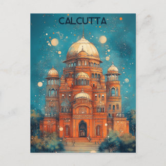 Reisen nach Kalkutta Indien Postkarte