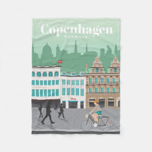 Reisen nach Kopenhagen Fleecedecke