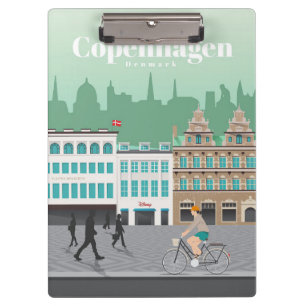 Reisen nach Kopenhagen Klemmbrett