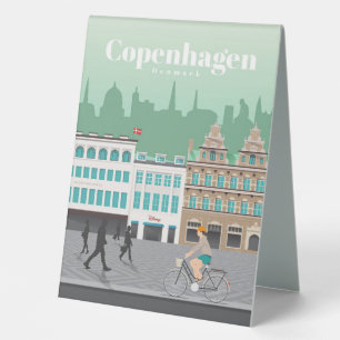 Reisen nach Kopenhagen Tischaufsteller