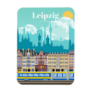 Reisen nach Leipzig Deutschland Magnet
