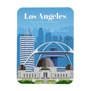 Reisen nach Los Angeles Magnet