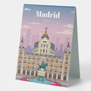 Reisen nach Madrid Spanien Tischaufsteller