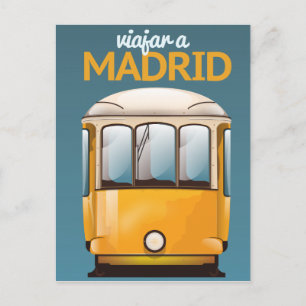 Reisen nach Madrid Vintages Urlaubsplaner Postkarte