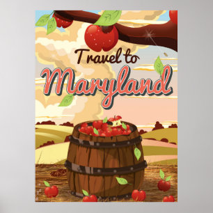 Reisen nach Maryland Reiseplakat Poster