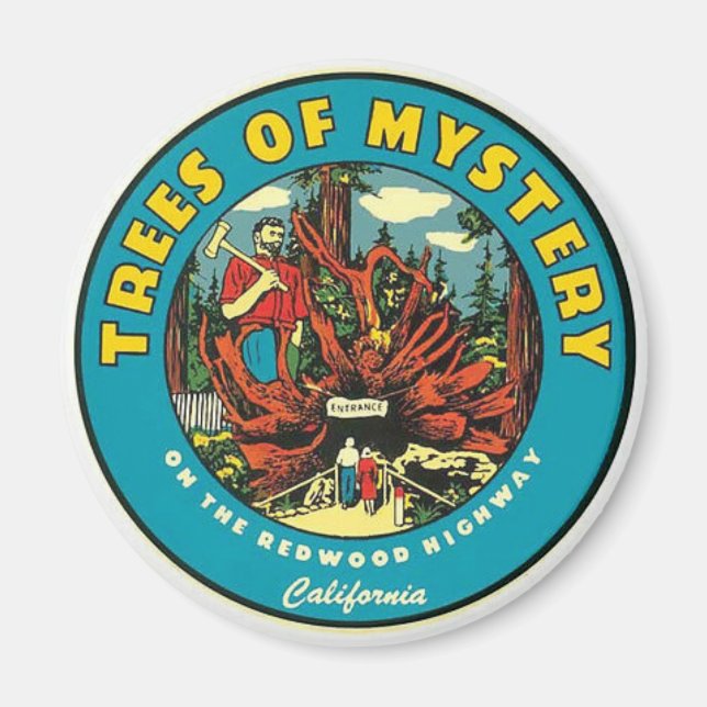 Reisen nach Mystery Vintage Magnet (Vorne)