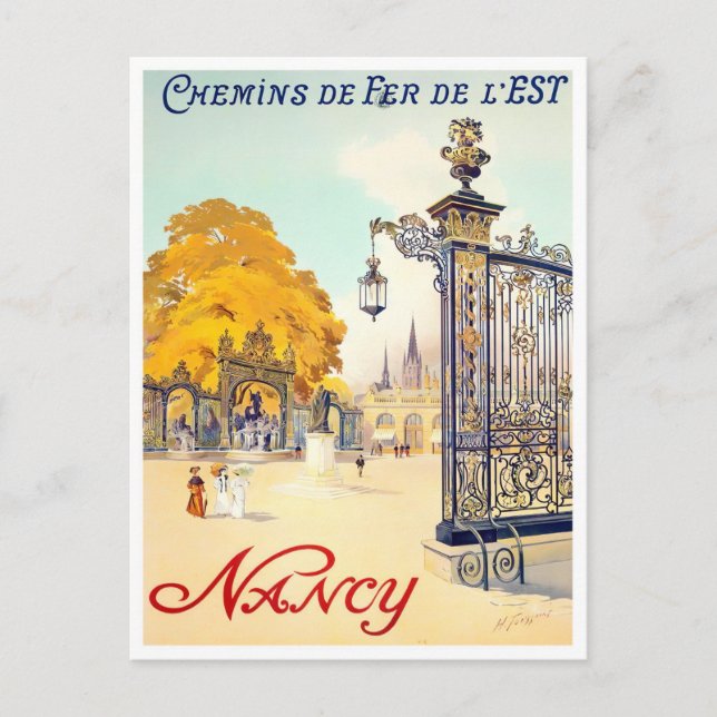 Reisen nach Nancy France Postkarte (Vorderseite)