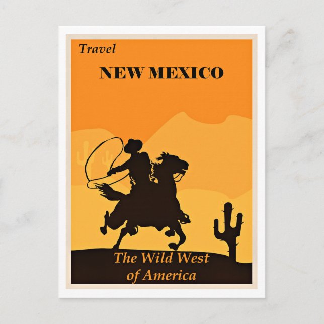 Reisen nach New Mexico, Vintag, Postkarte (Vorderseite)