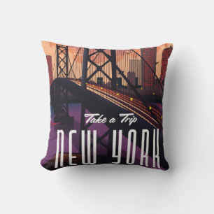 Reisen nach New York Kissen