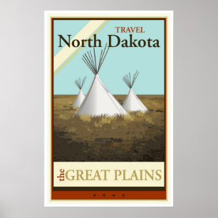 Reisen nach Norden Dakota Poster