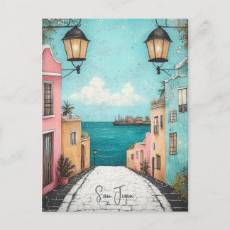 Reisen nach San Juan Puerto Rico Postkarte